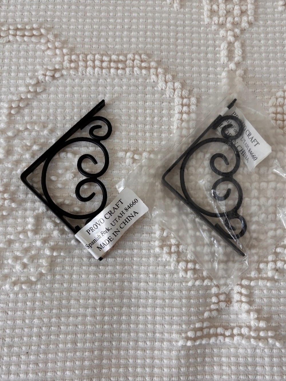 Black Metal Provo Craft Shelf Brackets